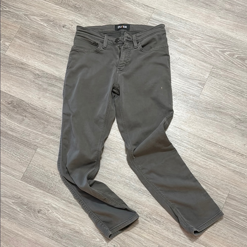 Gull Grey no sweat relaxed taper Duer Pants